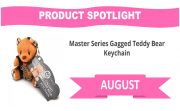 Master Series Gagged Teddy Bear Keychain